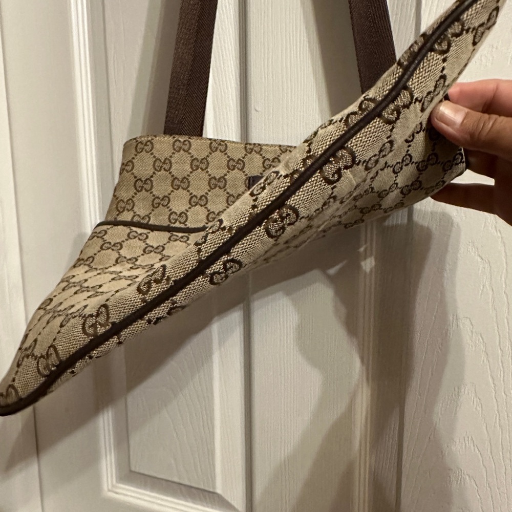 Gucci Beige Brown GG Canvas Crossbody Bag - Picture 14 of 14
